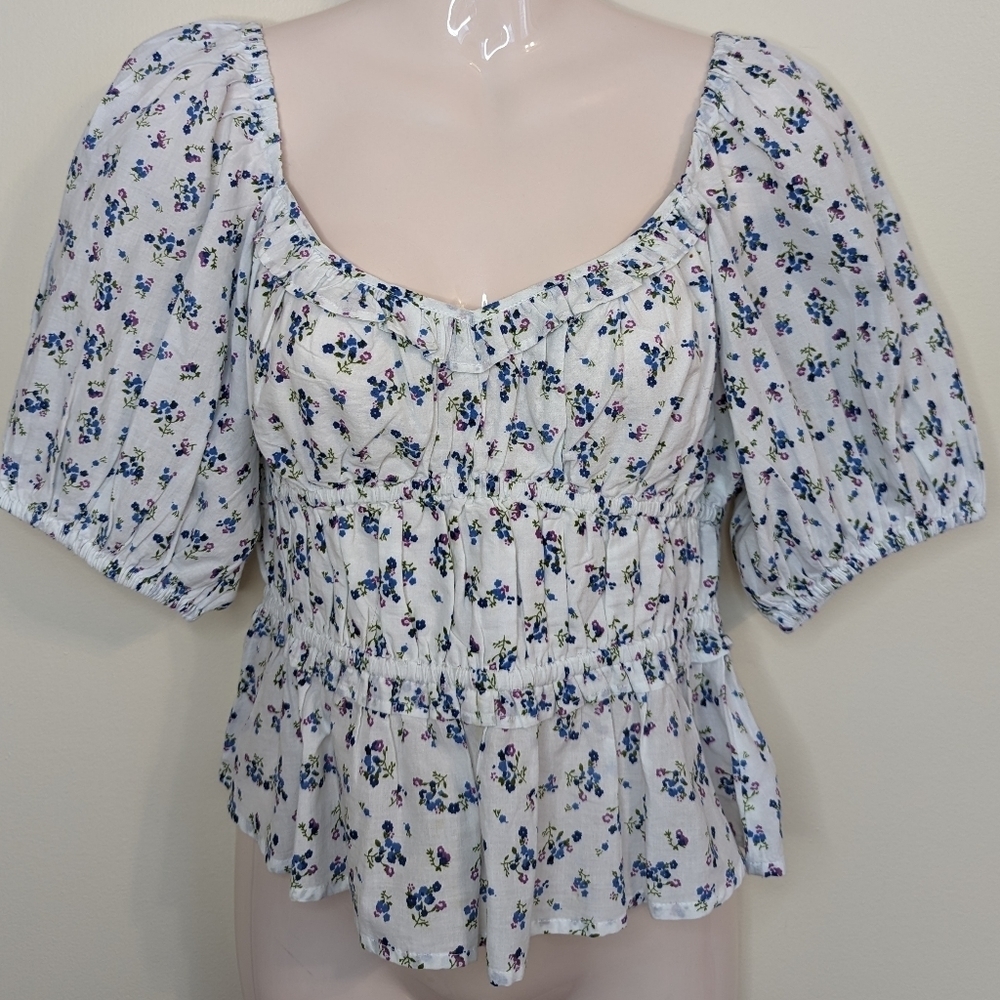 Rahi floral print cotton top Large